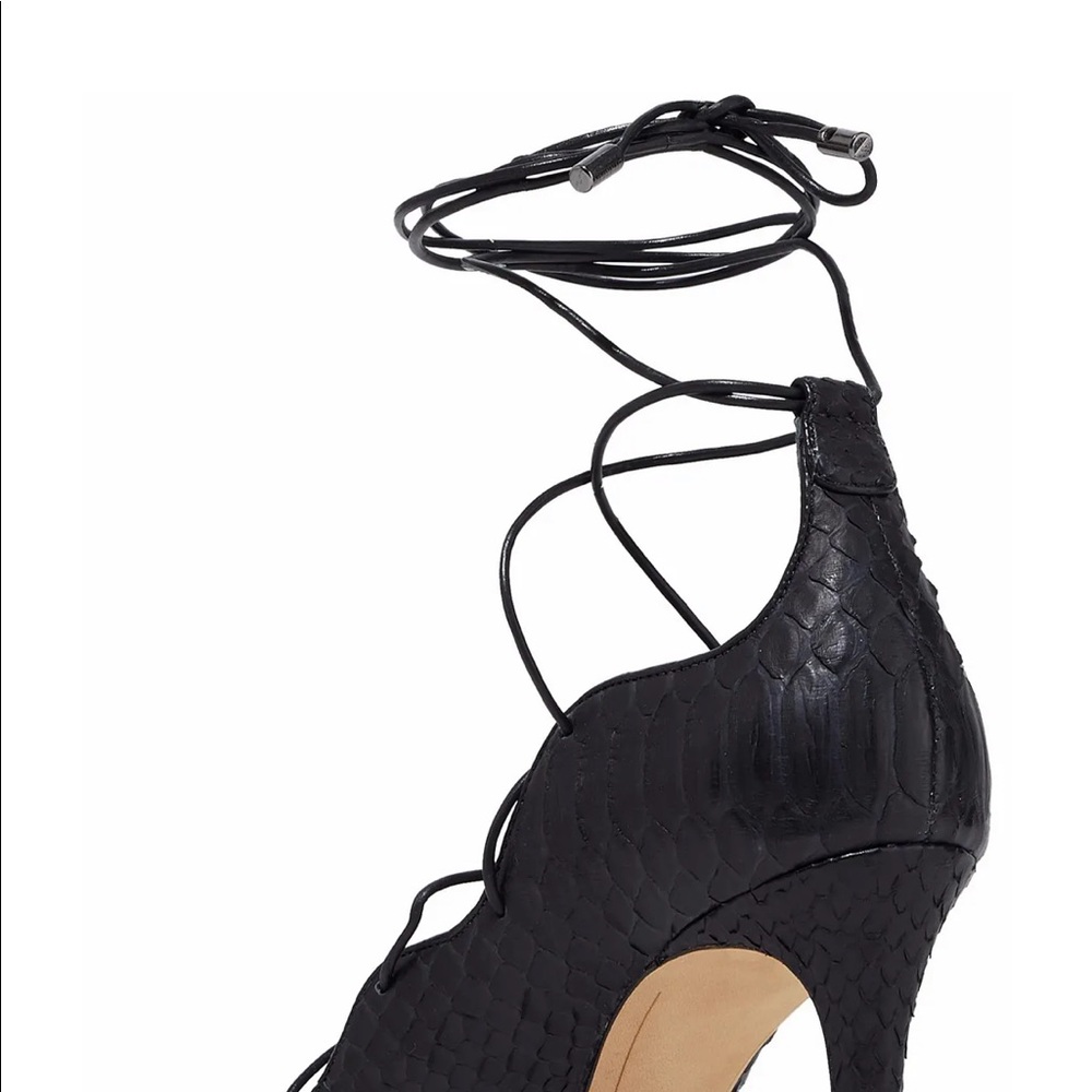 Alexandre Birman Donna Python Lace-Up High-Heel - image 3
